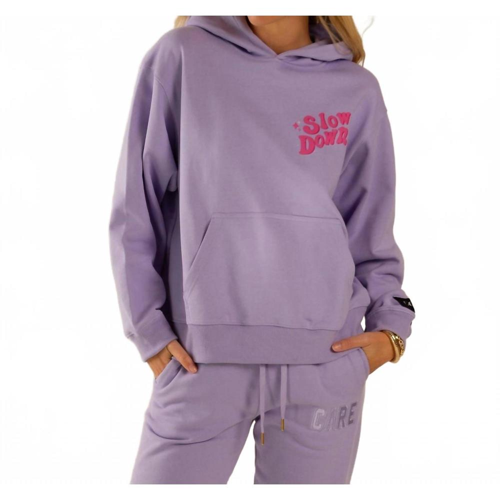 NEW CARE TUCKER hendrix hoodie - slow down in purple